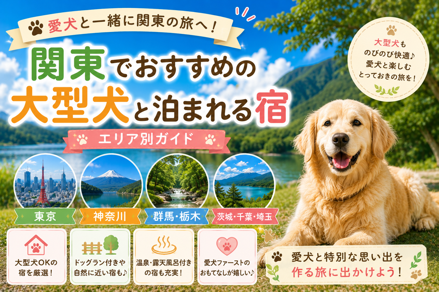 大型犬と関東