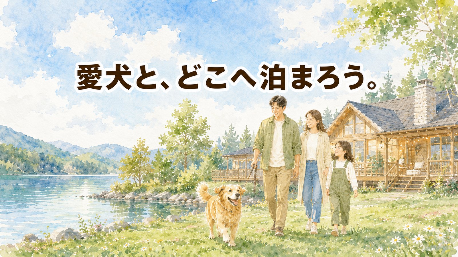 愛犬と、どこへ泊まろう。エリア・テーマから犬と泊まれる宿を探せます